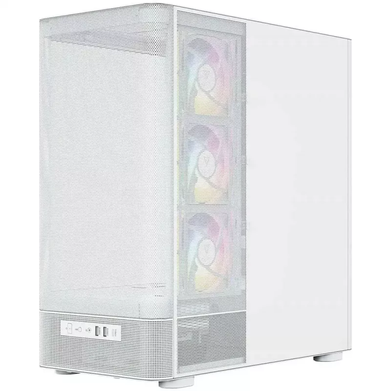 MODECOM VOLCANO AQ400 ARGB MIDI tower computer case, white