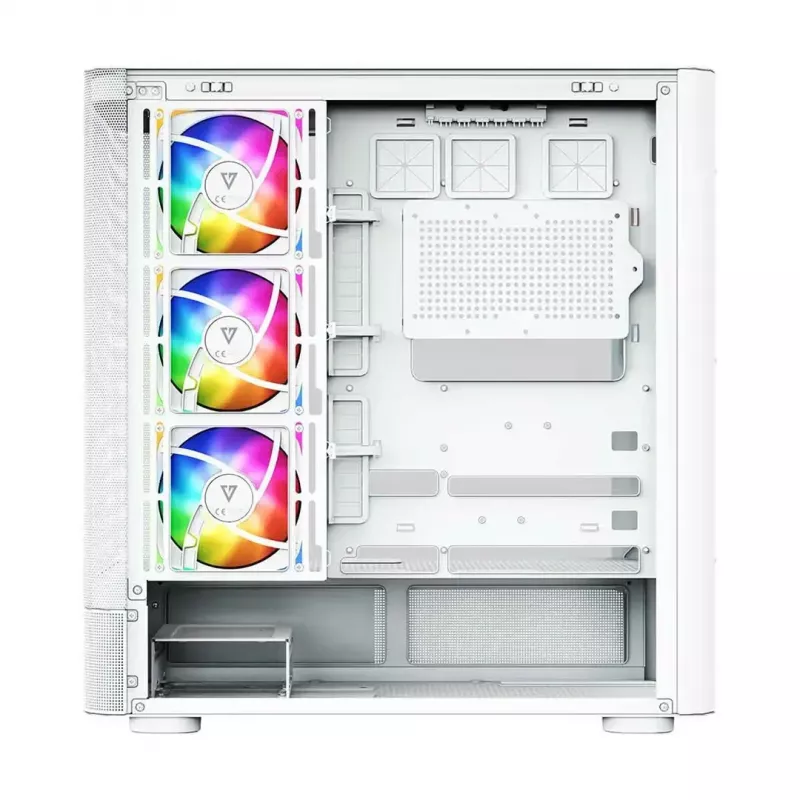 MODECOM VOLCANO AQ400 ARGB MIDI tower computer case, white