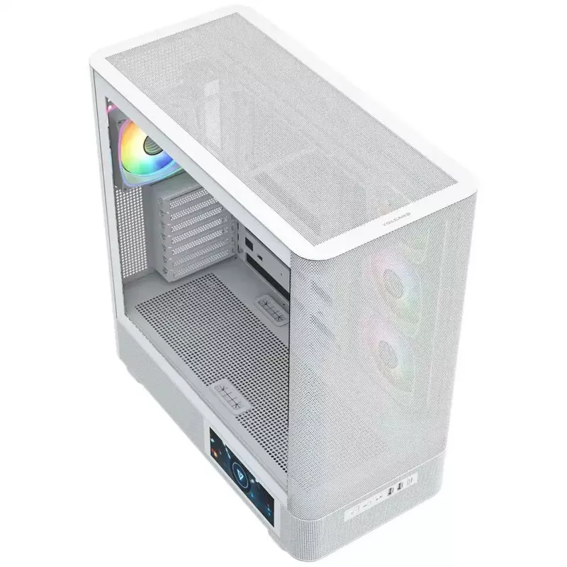 MODECOM VOLCANO AQ400 ARGB MIDI tower computer case, white