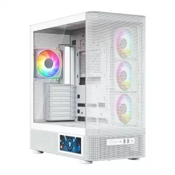 MODECOM VOLCANO AQ400 ARGB MIDI tower computer case, white
