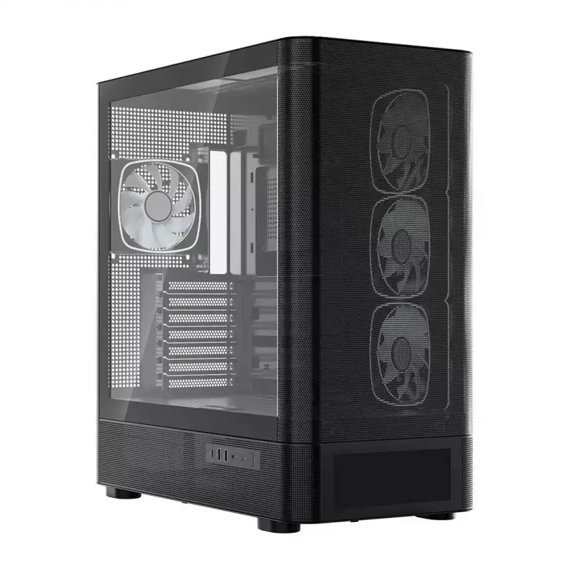 Computer case MODECOM VOLCANO AQ500 ARGB MIDI black