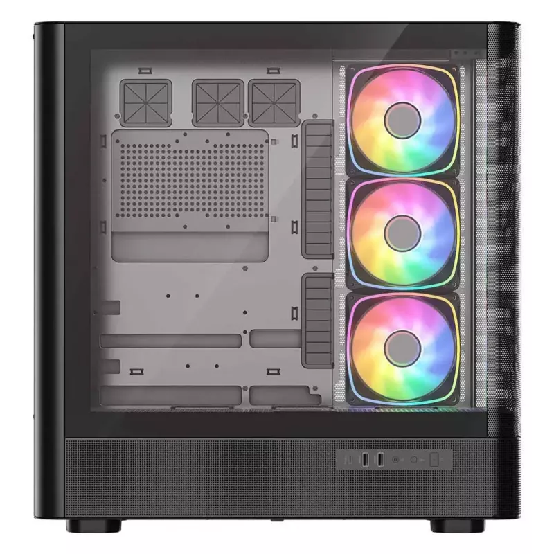 Computer case MODECOM VOLCANO AQ500 ARGB MIDI black