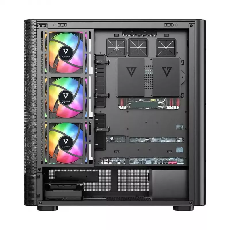 Computer case MODECOM VOLCANO AQ500 ARGB MIDI black