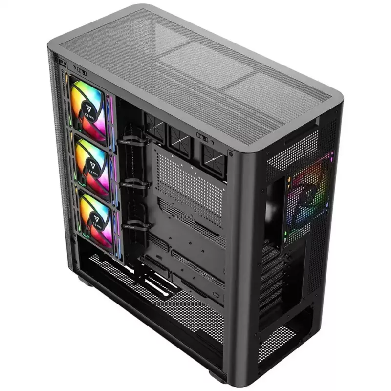 Computer case MODECOM VOLCANO AQ500 ARGB MIDI black