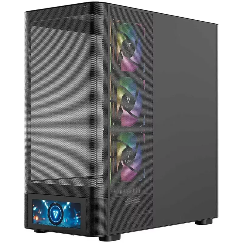 Computer case MODECOM VOLCANO AQ500 ARGB MIDI black