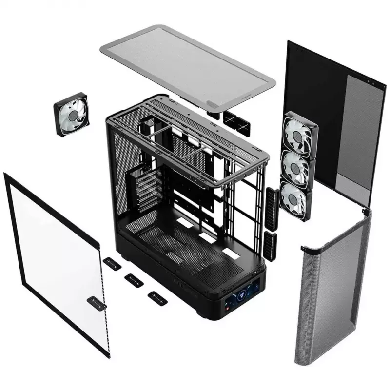Computer case MODECOM VOLCANO AQ500 ARGB MIDI black