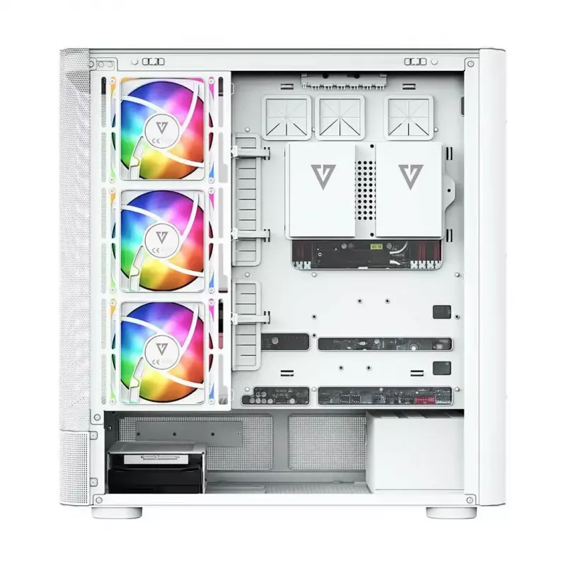 Computer case MODECOM VOLCANO AQ500 ARGB MIDI white