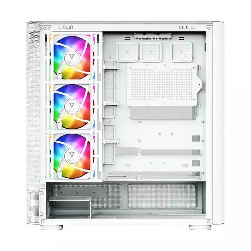 Computer case MODECOM VOLCANO AQ500 ARGB MIDI white