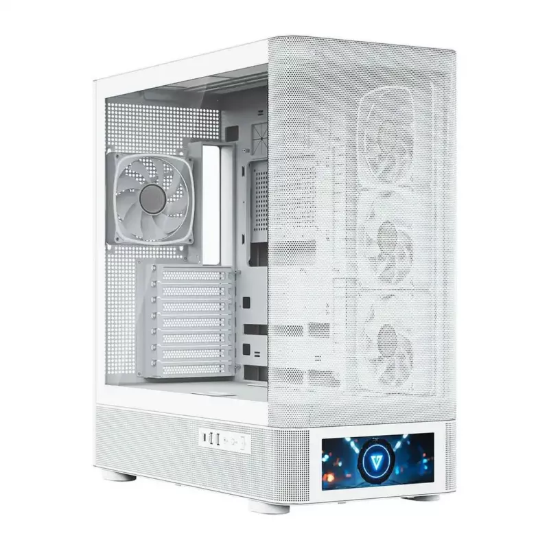 Computer case MODECOM VOLCANO AQ500 ARGB MIDI white