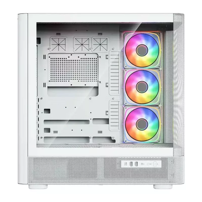 Computer case MODECOM VOLCANO AQ500 ARGB MIDI white