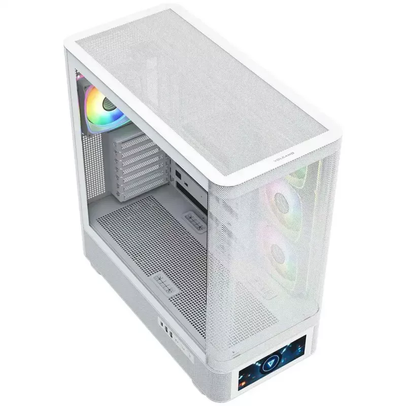 Computer case MODECOM VOLCANO AQ500 ARGB MIDI white