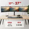 Monitor mount MACLEAN MC-137 — gas spring, for 3 monitors 17 inch–27 inch, 2–8 kg each, black