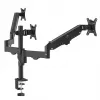Monitor mount MACLEAN MC-137 — gas spring, for 3 monitors 17 inch–27 inch, 2–8 kg each, black