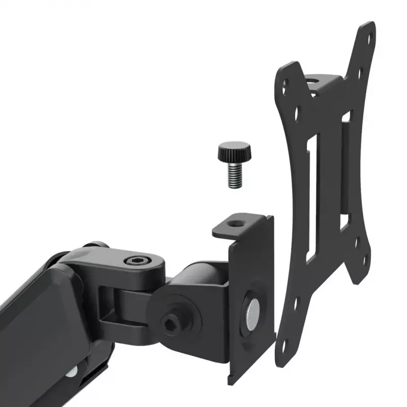 Monitor mount MACLEAN MC-137 — gas spring, for 3 monitors 17 inch–27 inch, 2–8 kg each, black