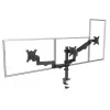 Monitor mount MACLEAN MC-137 — gas spring, for 3 monitors 17 inch–27 inch, 2–8 kg each, black