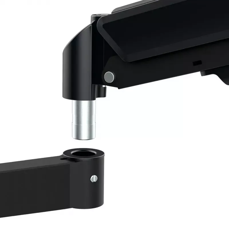 Monitor mount MACLEAN MC-137 — gas spring, for 3 monitors 17 inch–27 inch, 2–8 kg each, black
