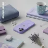 Crong Hybrid Matte Magnetic MagSafe Case for iPhone 17 — Translucent Lavender, PC+TPU