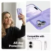 Crong Hybrid Matte Magnetic MagSafe Case for iPhone 17 — Translucent Lavender, PC+TPU