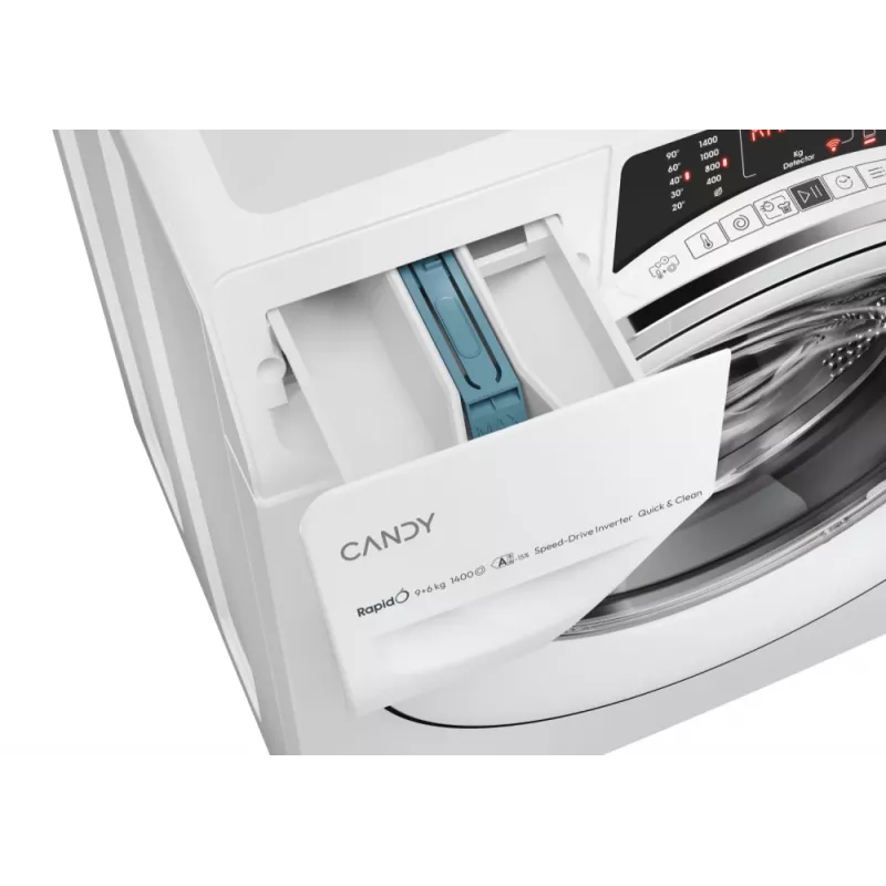 Candy RapidÓ ROW 4966DWMC7-S washer dryer Freestanding Front-load White