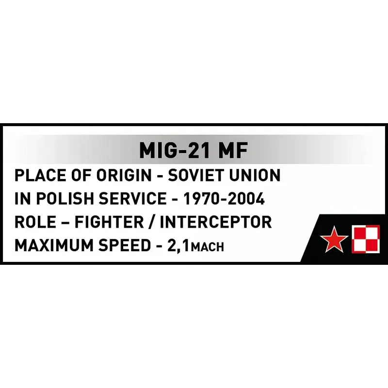 Construction Blocks Cobi Mig-21 MF 381 blocks set — building toy model