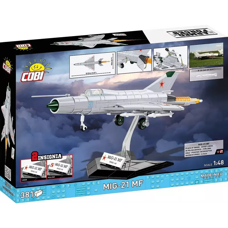 Construction Blocks Cobi Mig-21 MF 381 blocks set — building toy model