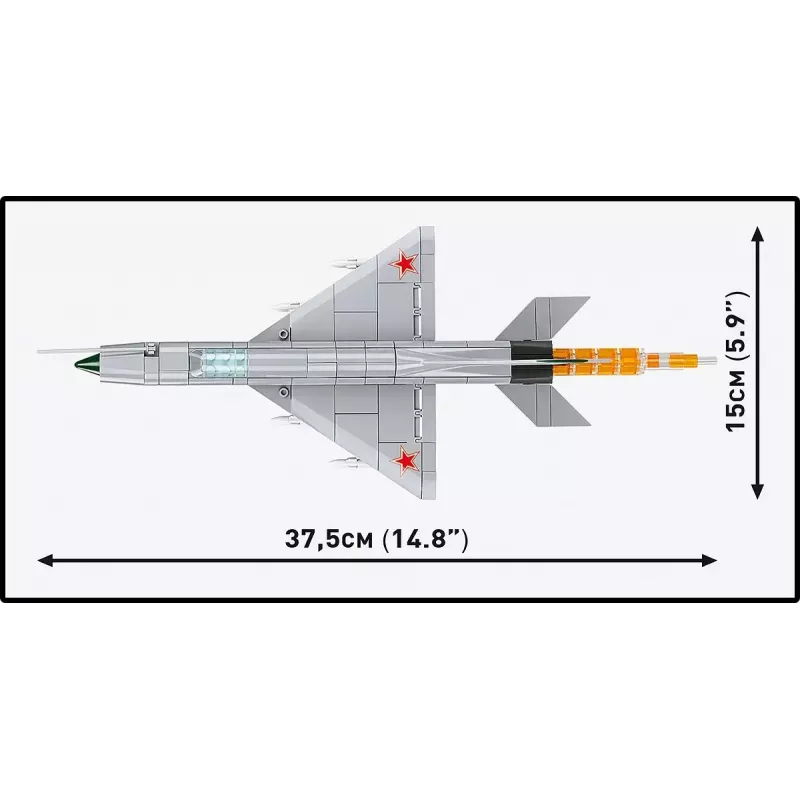 Construction Blocks Cobi Mig-21 MF 381 blocks set — building toy model