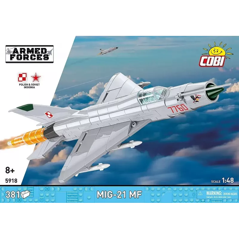 Construction Blocks Cobi Mig-21 MF 381 blocks set — building toy model