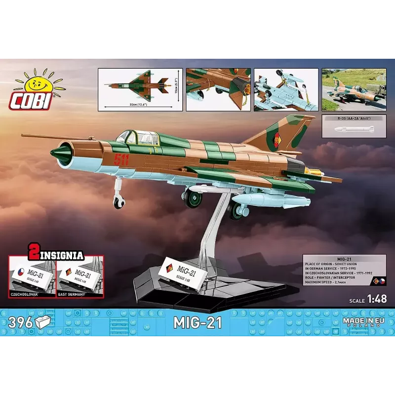 Cobi Mig-21 model kit 396 pieces – Cobi Blocks construction set