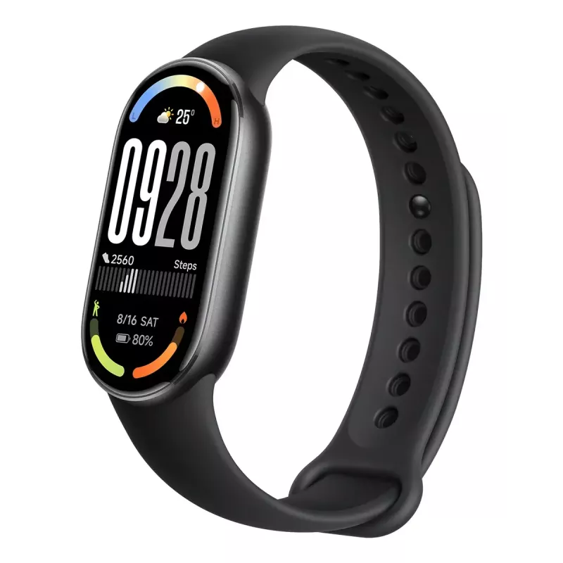 Wristband activity tracker Xiaomi Smart Band 10 AMOLED 1.72 inch (4.37 cm) Black, 233 mAh, 212×520 px