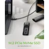 ICY BOX M.2 NVMe enclosure with USB 3.2 Gen 2 Type-C, SSD enclosure, M.2, PCI Express, 10 Gbit/s, Hot-swap, Black