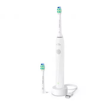Rechargeable sonic toothbrush Philips Sonicare 2100 HX4022/01 — 1 handle, 2 brush heads, Li‑Ion battery, Daily Care mode