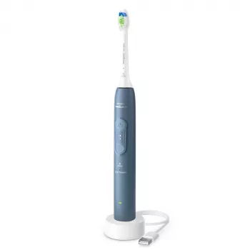 Sonic rechargeable toothbrush Philips 4100 HX4041/48 — built-in Li‑Ion battery, Daily care & Gum care modes, 1 handle, 1 brush head, blue