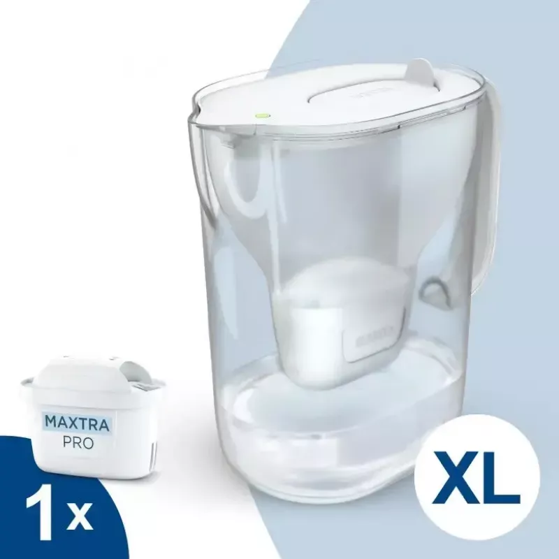 Water filter pitcher BRITA Style ESSENTIAL XL white with MX Pro Pure Performance cartridge