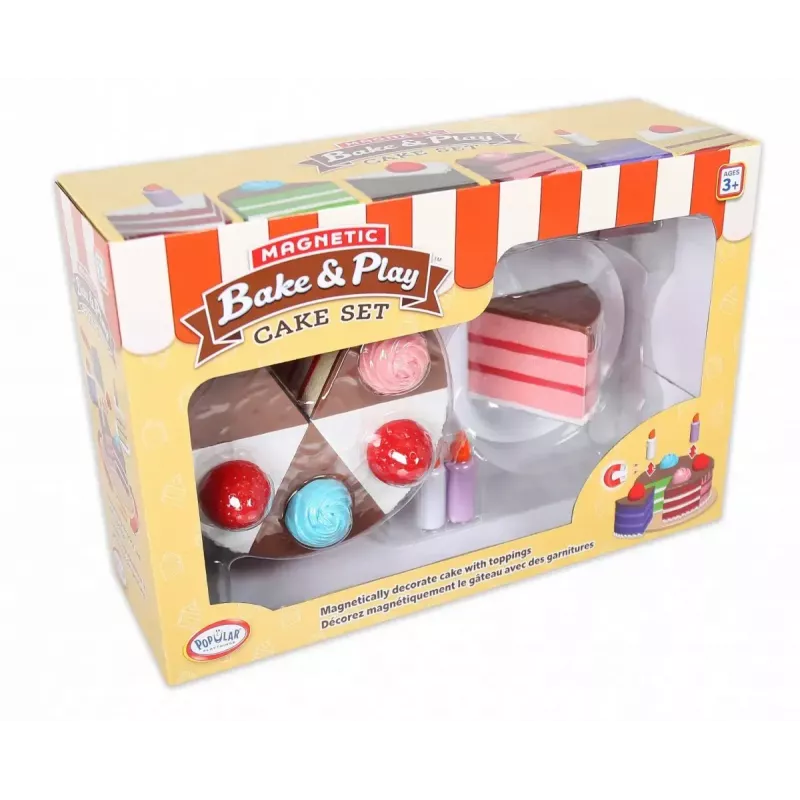 Toy Magnetic Cake MALIK MalBlo Magnetic – pretend-play cake set with magnetic slices and accessories