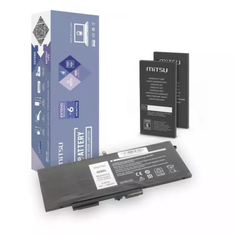 MITSU 5BM335 rechargeable laptop battery for Dell, 6000 mAh