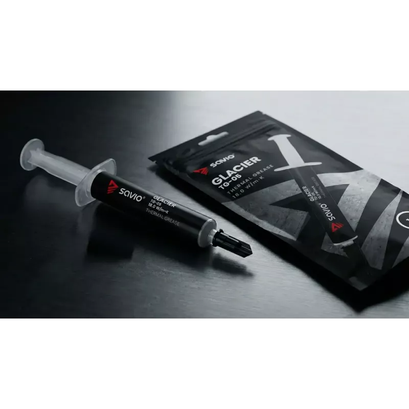 Thermal paste SAVIO TG-05 4g — thermal conductivity 18 W/m·K, viscosity 2.6 g/ml
