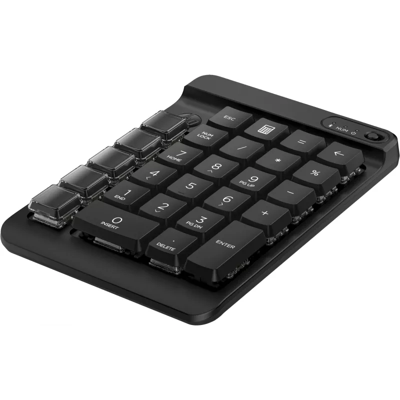 HP 430 Programmable Wireless Keypad, Wireless, Bluetooth, Mechanical, Black