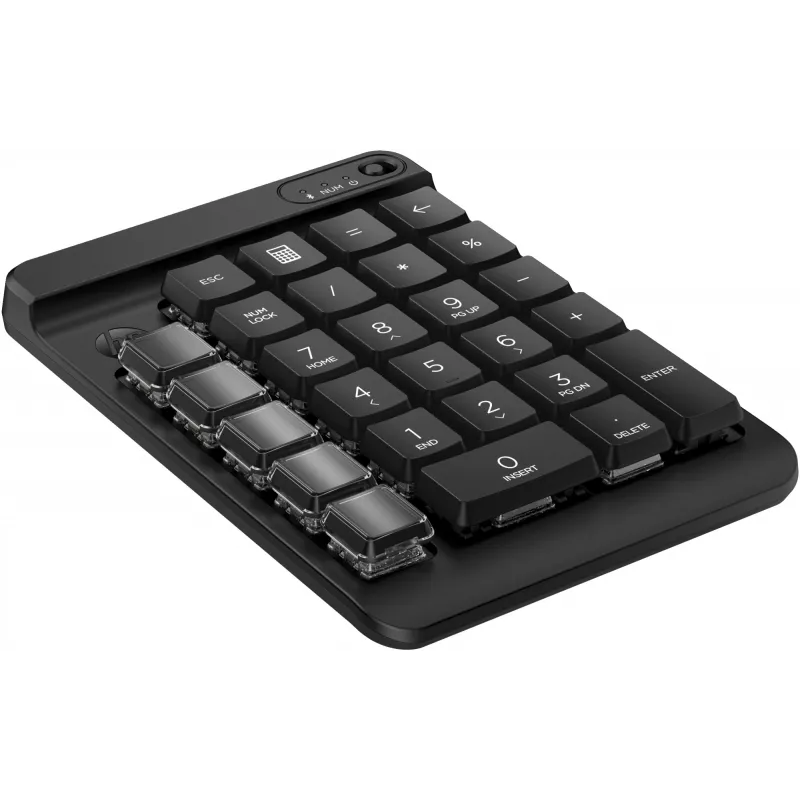 HP 430 Programmable Wireless Keypad, Wireless, Bluetooth, Mechanical, Black