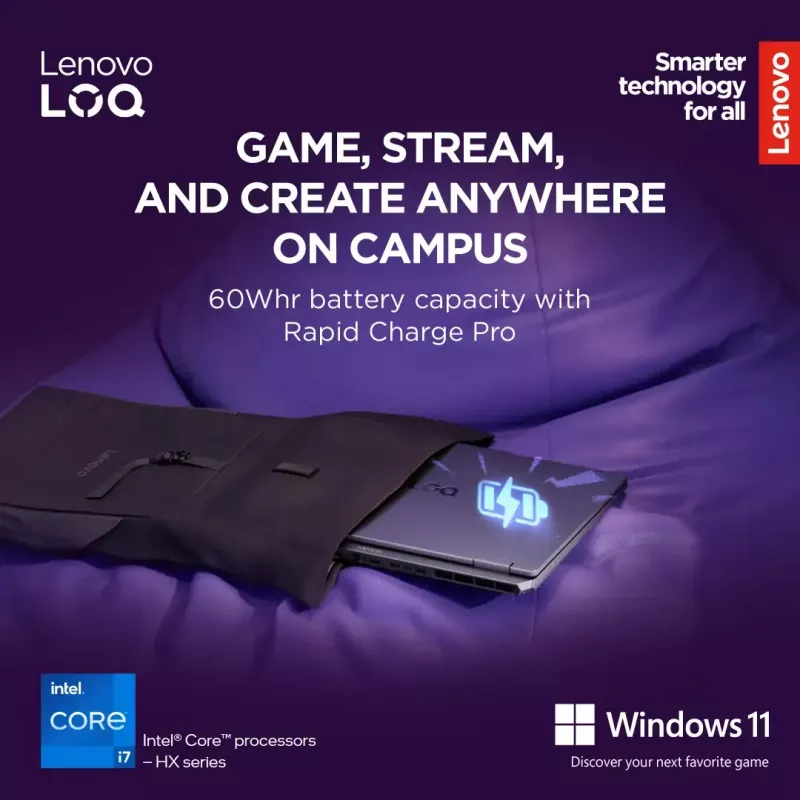 Laptop Lenovo LOQ 17IRX10 17.3 inch FHD IPS i7-13650HX 16GB DDR5 1TB SSD NVIDIA GeForce RTX 5060 8GB Windows 11 Home Luna Grey