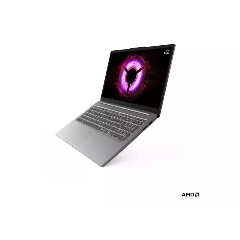 Laptop Lenovo LOQ 15ARP10E 15.6 inch FHD IPS Luna Grey — AMD Ryzen 7 7735HS, 16GB DDR5, 512GB SSD, NVIDIA RTX 4050 6GB, Win11 Home
