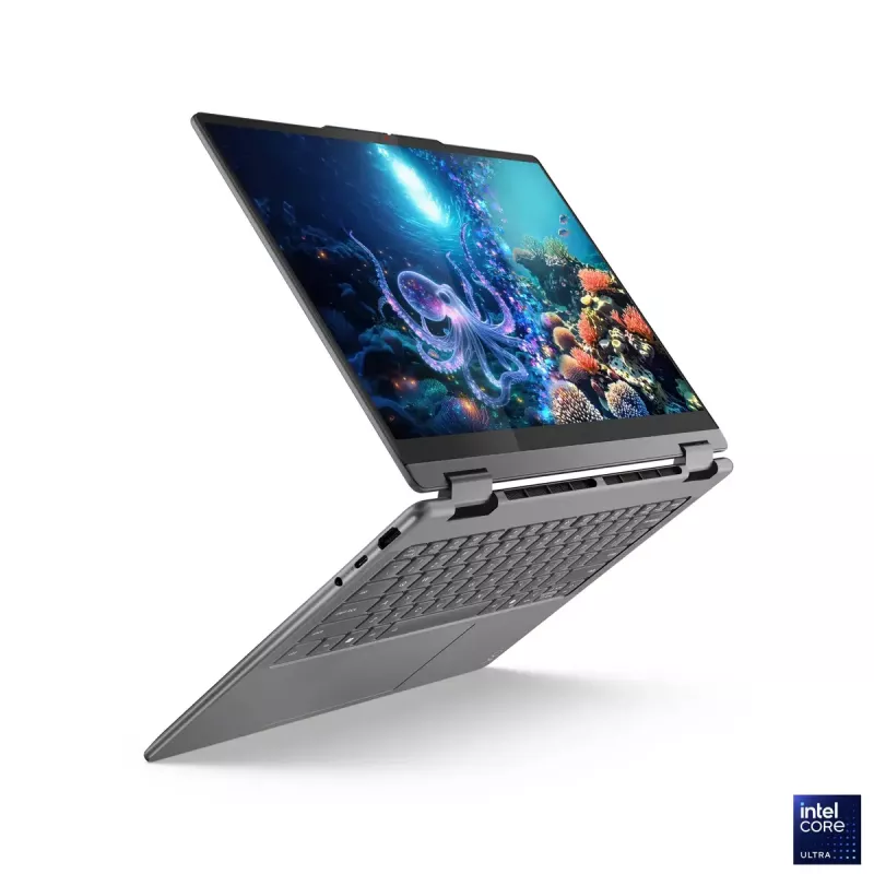 Lenovo Yoga 7 2-in-1 14ILL10 | Luna Grey | 14 inch | OLED | Touchscreen | WUXGA | 1920 x 1200 pixels | Intel Core Ultra 7 | 256V | 16 GB | Soldered LPDDR5x | Solid-state drive capacity 512 GB | Intel Arc Graphics 140V | Windows 11 Home | 802.11be | Bluetooth version 5.4 | Keyboard language English | Keyboard backlit | Warranty 24 month(s) | Battery warranty 12 month(s)