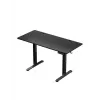 Straight gaming desk Huzaro Hero 8.2 Black MDF rectangular 1200x600 mm, adjustable height 720–1180 mm, 80 kg load