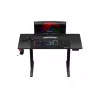 Straight gaming desk Huzaro Hero 8.2 Black MDF rectangular 1200x600 mm, adjustable height 720–1180 mm, 80 kg load