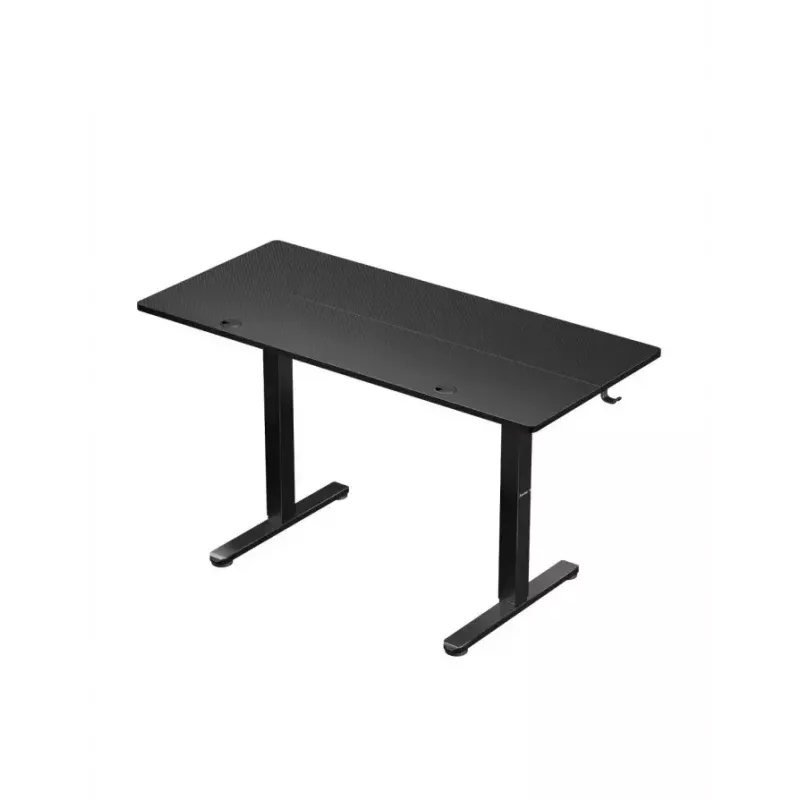 Straight gaming desk Huzaro Hero 8.2 Black MDF rectangular 1200x600 mm, adjustable height 720–1180 mm, 80 kg load