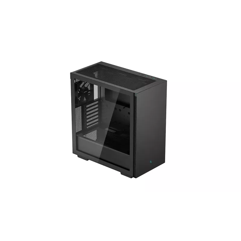 PC case DeepCool CH510 Midi Tower Black — tempered glass, microATX/ATX, supports 360 mm front/top radiators, max GPU 38 cm, PSU bottom, 7 expansion slots