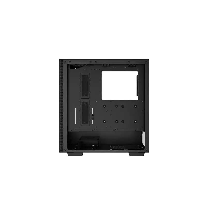 PC case DeepCool CH510 Midi Tower Black — tempered glass, microATX/ATX, supports 360 mm front/top radiators, max GPU 38 cm, PSU bottom, 7 expansion slots