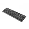 Wired USB Keyboard NATEC NKL-1151 — Black, CZ-SK (Slovak) layout, 104 keys, USB wired, 1.8 m cable
