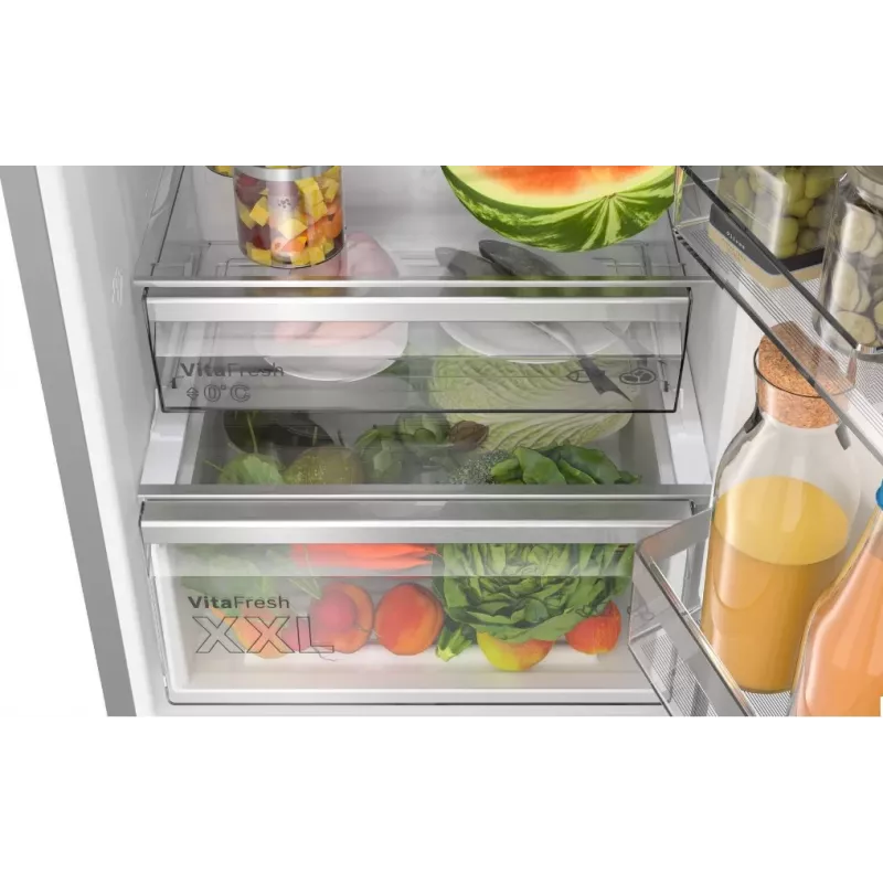 Bosch Serie 6 KGN39LBCF fridge-freezer Freestanding 363 L Black