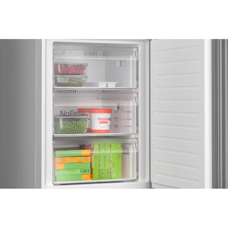 Bosch Serie 6 KGN39LBCF fridge-freezer Freestanding 363 L Black