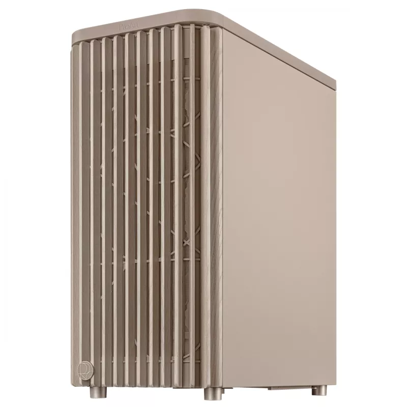 PC case ASUS ProArt PA401 Wood Edition Beige — mid-tower, metal front panel